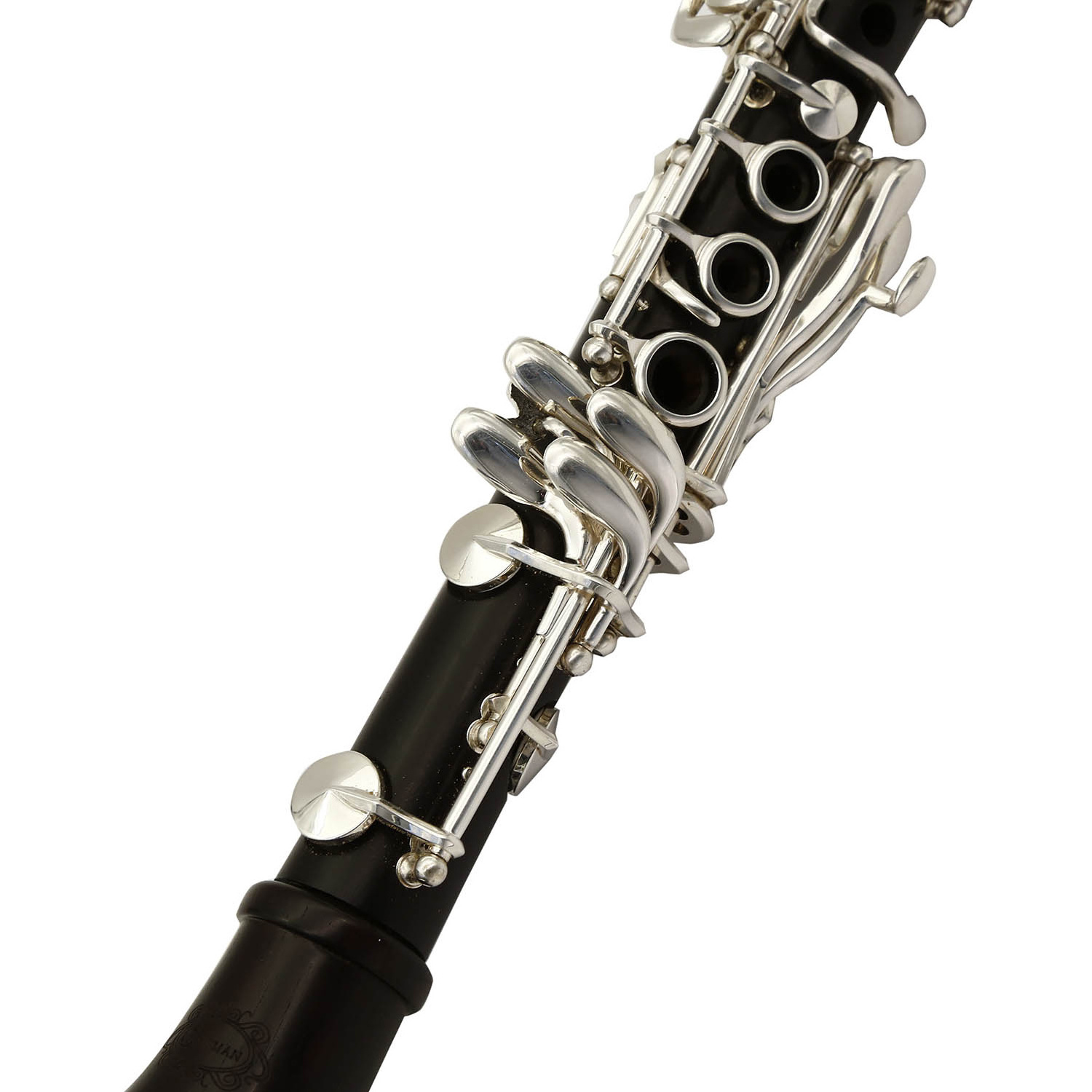 Professional Wooden Clarinet --ebony wood body --silver plated--Tone E