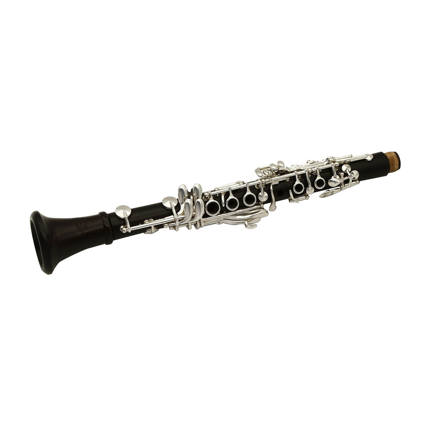 Professional Wooden Clarinet --ebony wood body --silver plated--Tone E