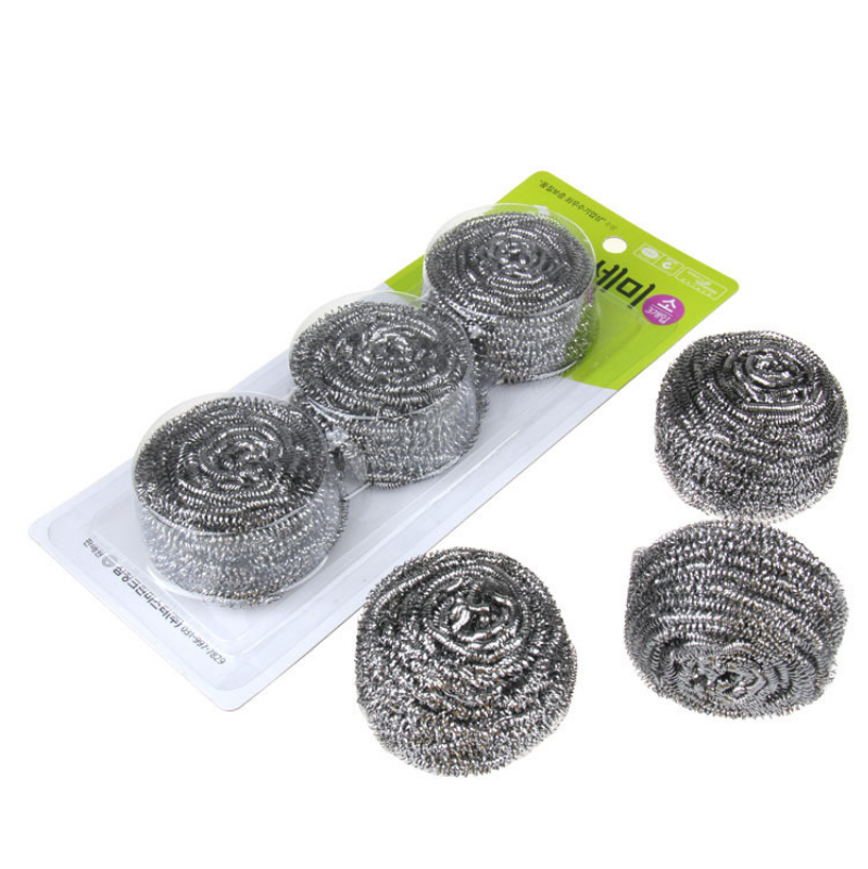 Manufacturer Wholesaler Home Product steel wool/stainless steel wire scourer cleaning ball kitchen scourer,metal scrubber