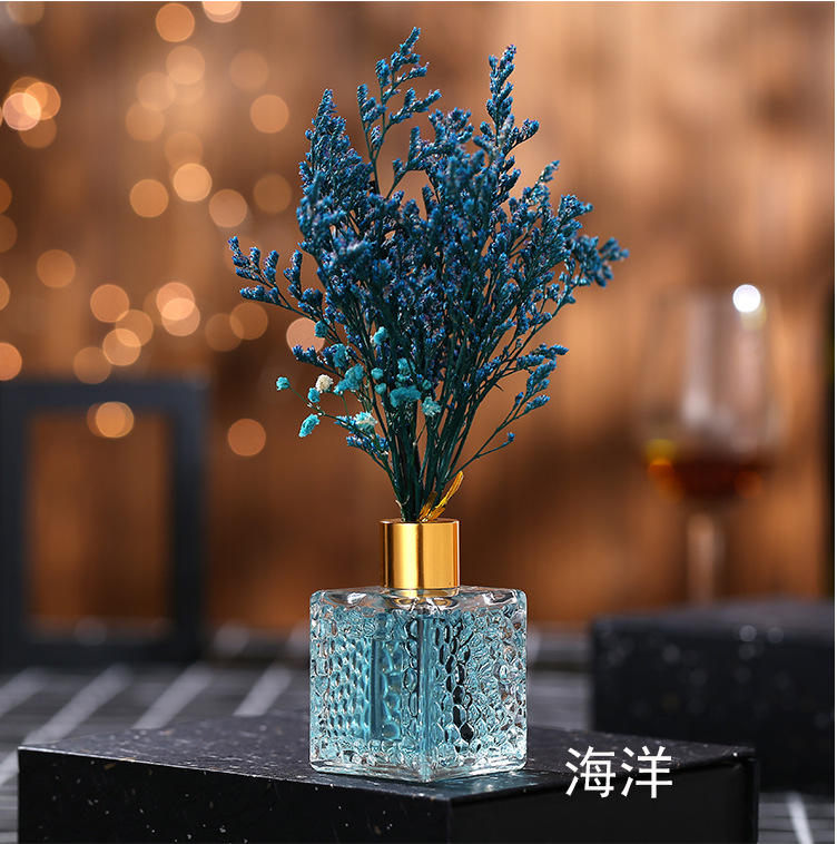 100ml Reed Diffuser Luxury Bottle Glass Blowing With Extreme Decorative Reeds Home Fragrance Diffuser car air freshener