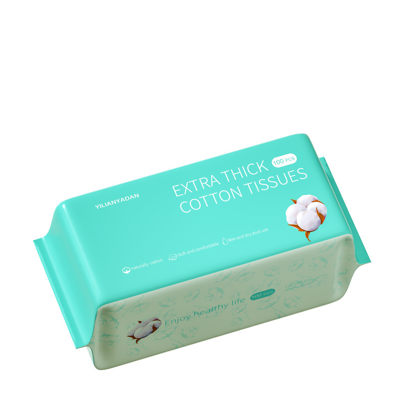 Pure Cotton Towel Towel Baby 40 pcs Travel Disposable Cosmetic Face Cotton Soft Wipes the Removable Soft Clean Wash cloth Tissue