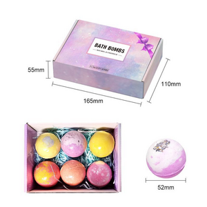 Factory OEM Customized Wholesale 100% Natural Ingredients Bubble Bath Bombs for Women Gift Set 12 Pcs Bathbombs