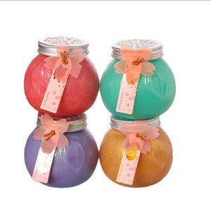 Air Freshener Fragrance Gel In Glass Jar Morning Dew Freesia Lavender Sweet Orange Fragrance Scented Gel Jar Candles