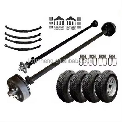 Leaf Springs Hanger Kit Tandem Trailer Axle Suspension Kit For 3500lbs Trailer Axle