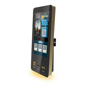 OEM monitor stand kiosk check-in hotel wall mount 32 inch touch screen ticket vending machine