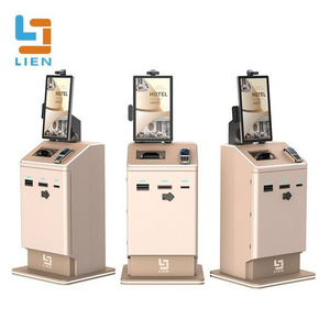 LIEN Self Service Cash Payment Kiosk Hotel Check In Card Dispenser Kiosk Currency Exchange Machine Atm Machine