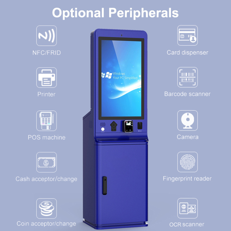 Parking Payment Kiosk Customized Cash Accept Ticket Vending Parking System Car Park Paying Machines