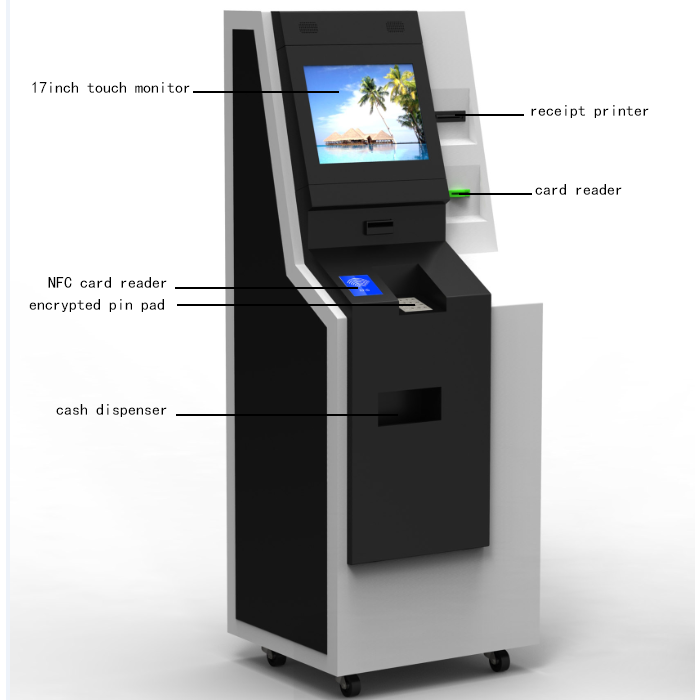 Factory price prepaid VISA card dispenser vending machine for SIM phone virtual credit prepaid card