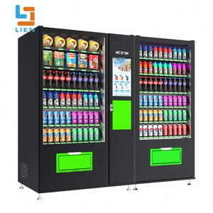 7/24 Store Large Capacity Combo Self Service Vending Machine With Credit Card Payment System For Food And Drinks Snacks