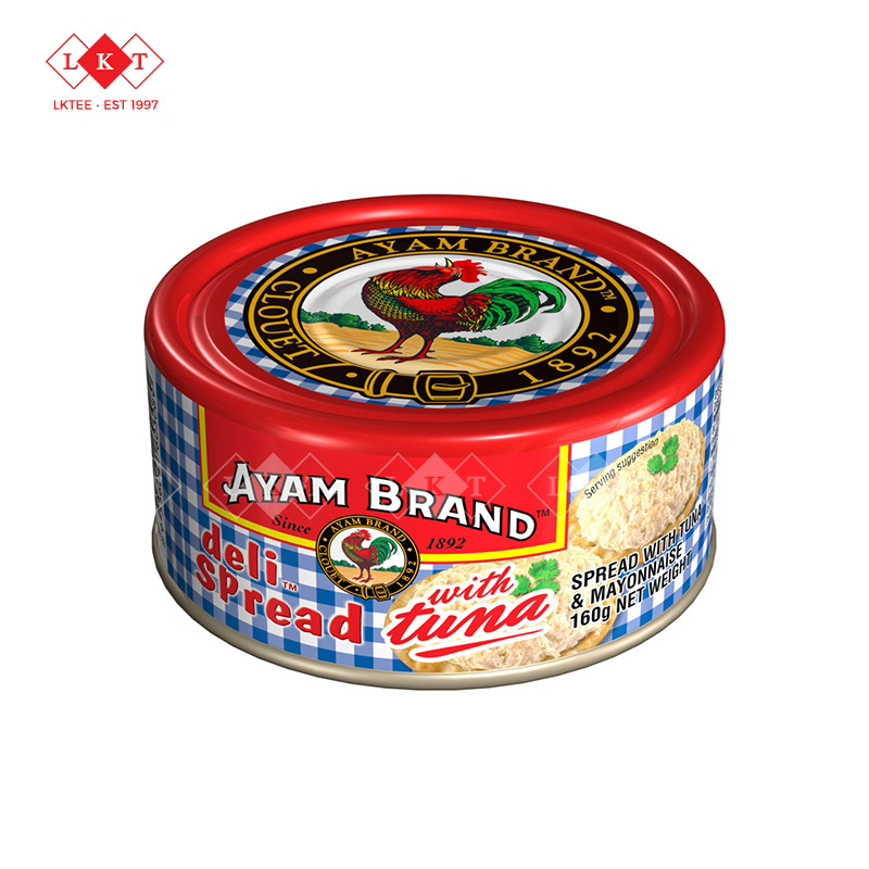 Ayam Brand Tuna Spread Salmon Spread 160G Direct Factory Wholesale Export Ready to Eat Food