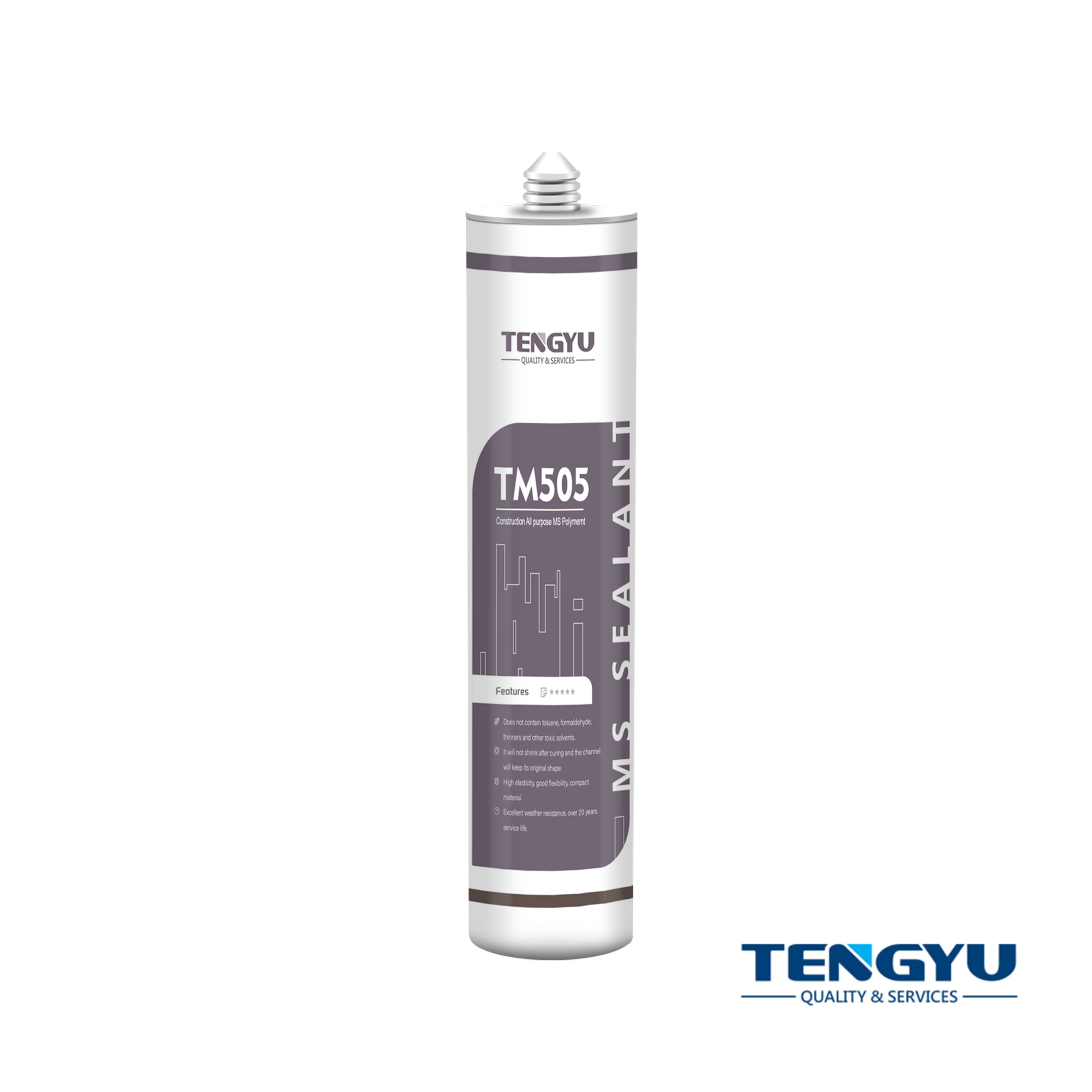 TENGYU modified silane ms polymer adhesive elastic sealant for mirror window glass kitchen adhesion