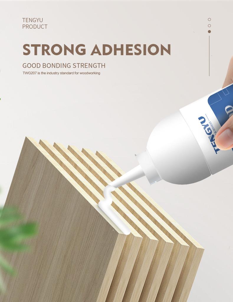 Fast Dry Easy to use Wood Glue No Toxic High Bonding White Wood Glue for Furniture