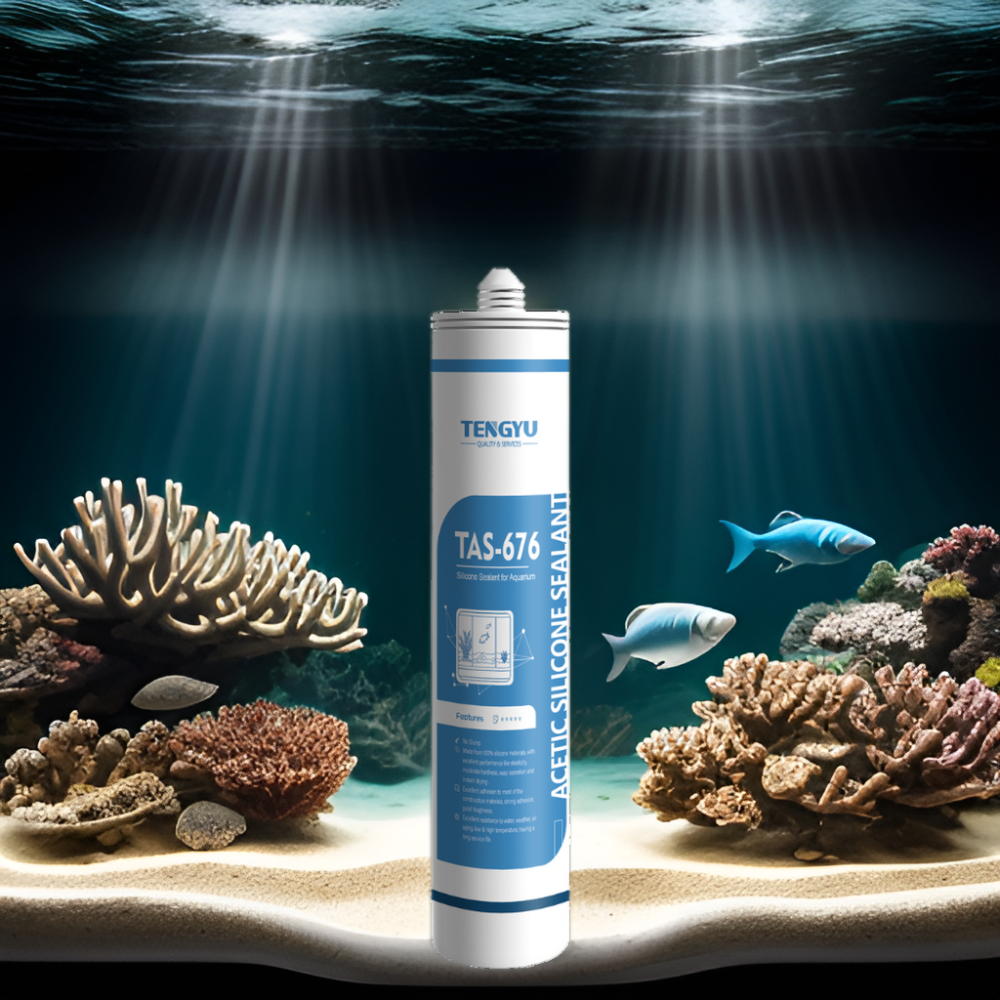 All Purpose Safe Non Toxic 310ml Black Transparent Fish Tank Aquarium Silicone Sealant, Silicone Sealant for Aquarium