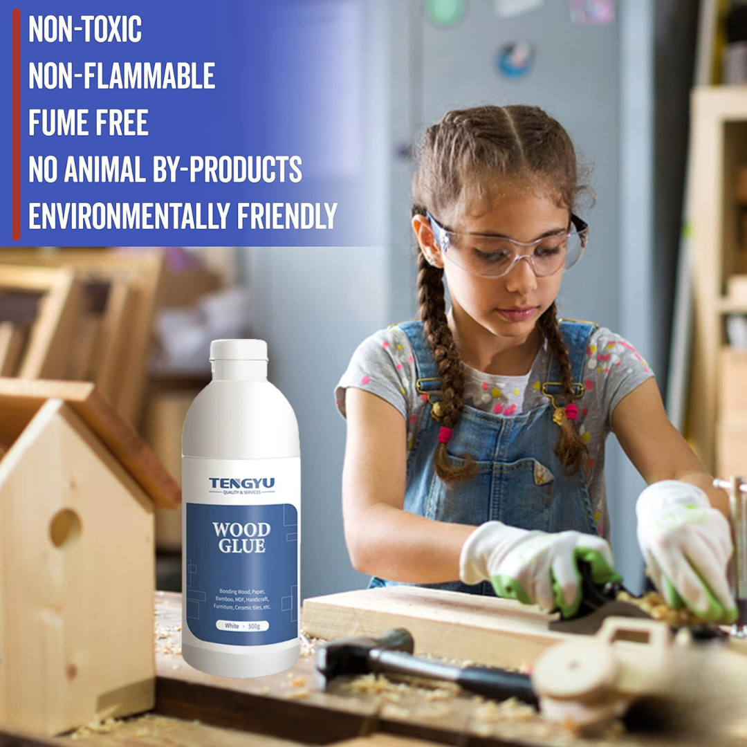 Wood Working water based wooden furniture glue PVAC Liquid 250ml Wood Glue in bulk for Interior and Exterior