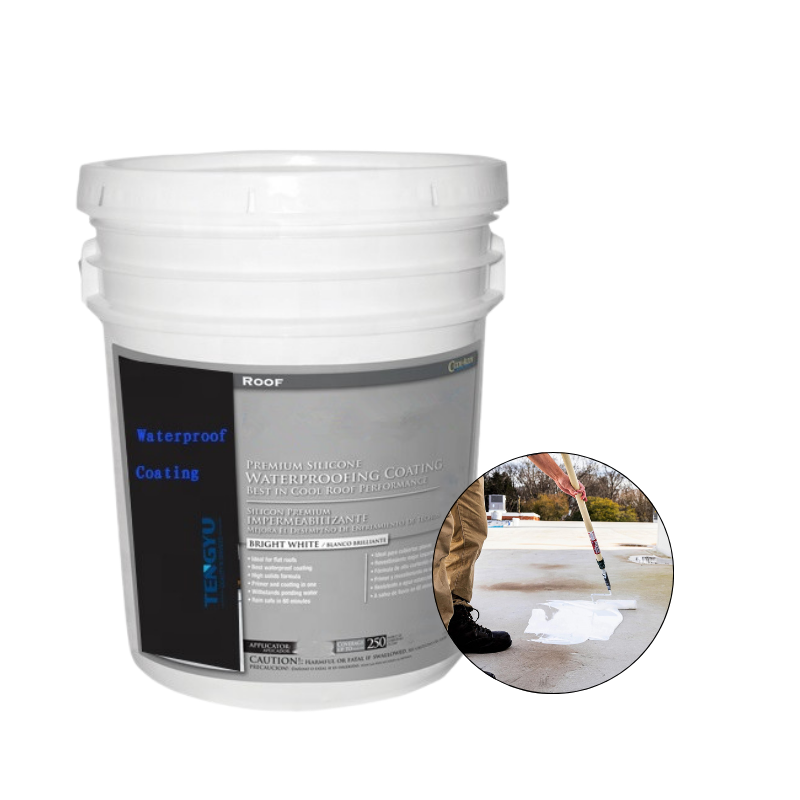 Roof cement waterproofing material 25kg liquid rubber roof leakage waterproofing waterproof coating