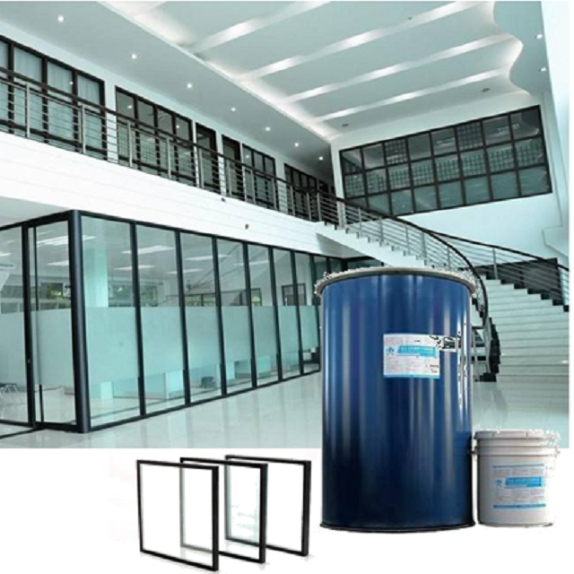 200l black Insulating Glass barrel curtain wall two component silicone sealant in drums