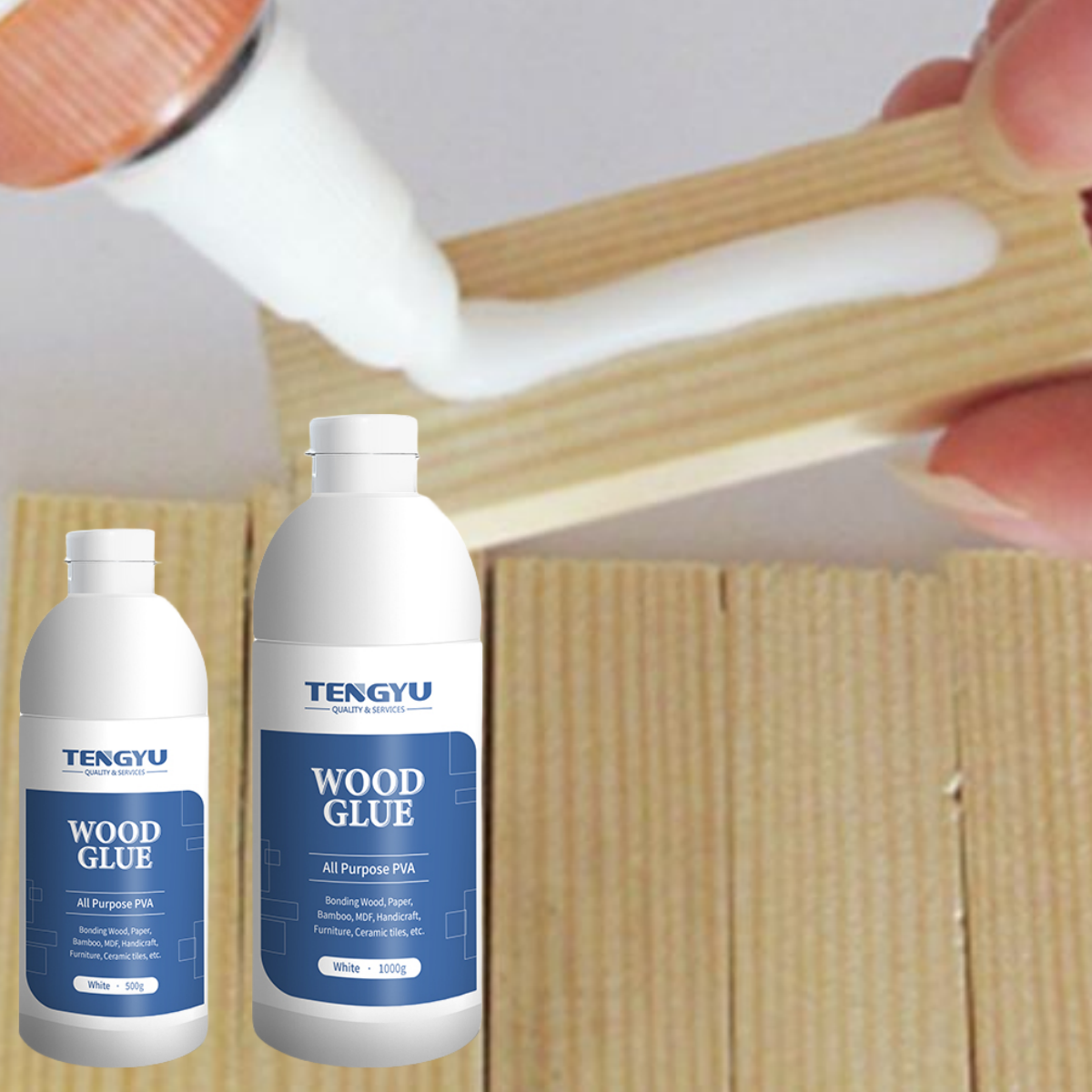 Fast Dry Easy to use Wood Glue No Toxic High Bonding White Wood Glue for Furniture