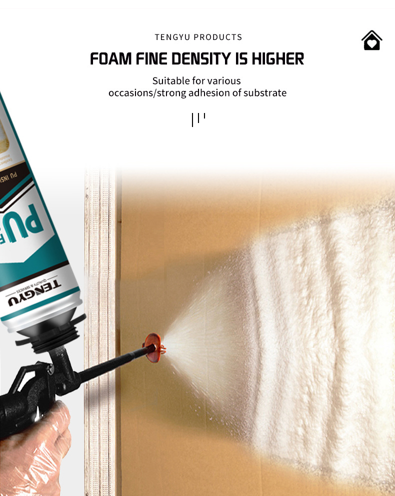 750ml fire stop roof wall insulation polyurethane foam sealant spray