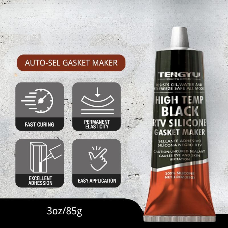 Industrial 3oz 85g High Temperature Red Gray Gasket Maker RTV Silicone Sealant for Valve Covers