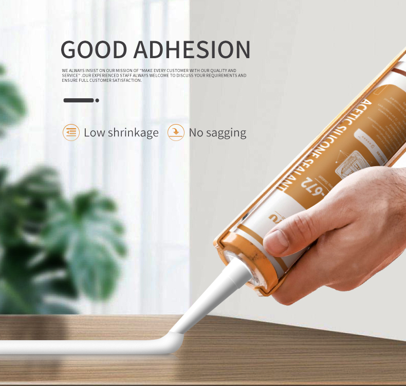 Construction caulking use weathering resistance white transparent waterproof acetic gp silicone sealant