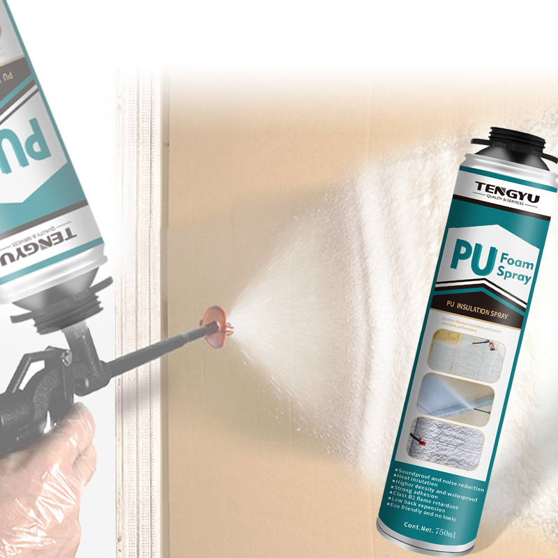 750ml fire stop roof wall insulation polyurethane foam sealant spray