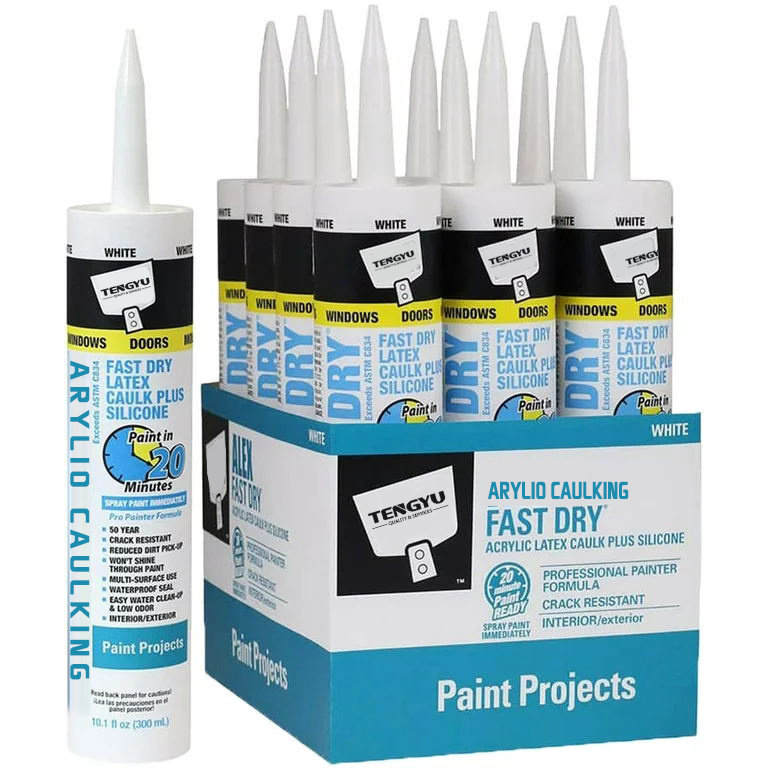 American market popular DAP quality fast dry paintable painter caulk no shrinkage siliconized acrylic sealant