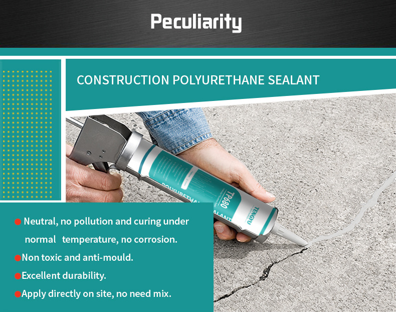 High modulus UV Resistant gray bulk 600ml Construction Joint polyurethane sealants for concrete