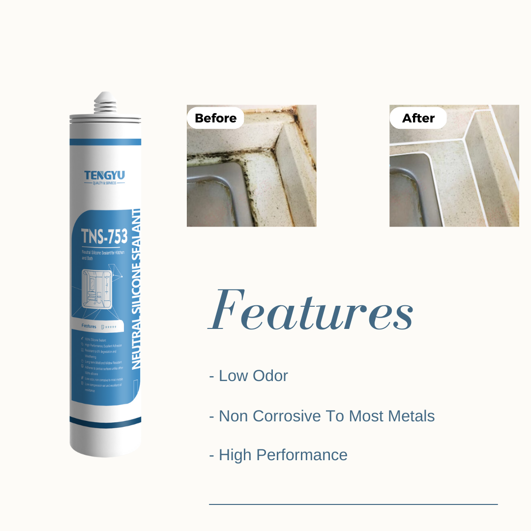 High Quality Mildew Resistance Best Silicone Sealant Caulk for Showers