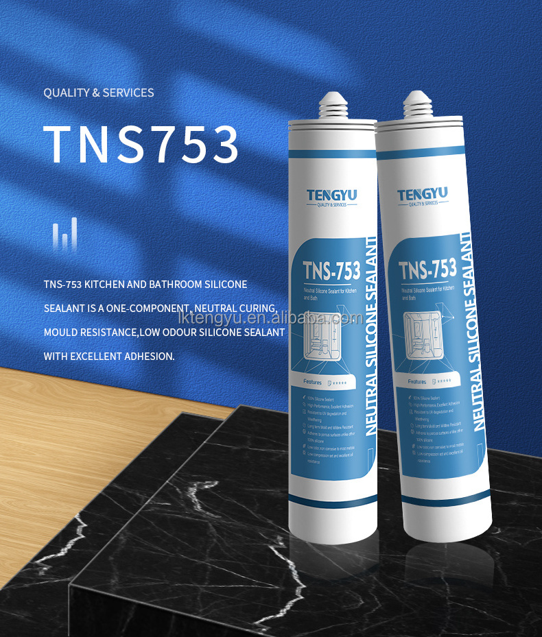 High Performance 280ML 300ML Fast Curing Waterproof Silicone Sealant Mildew Proof Sealant