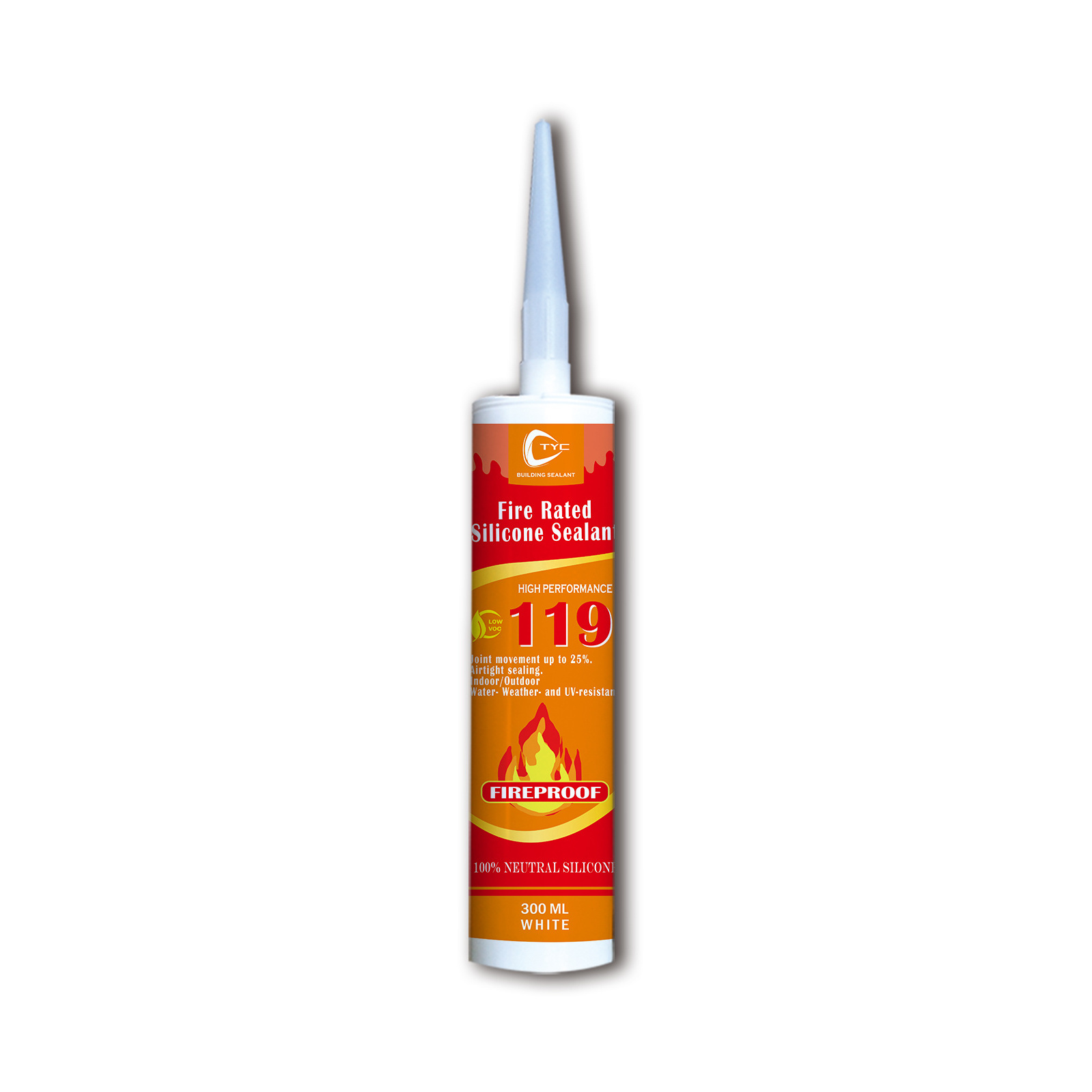 300 Degree caulk colored silicone fireproof waterproof high temperature sealant