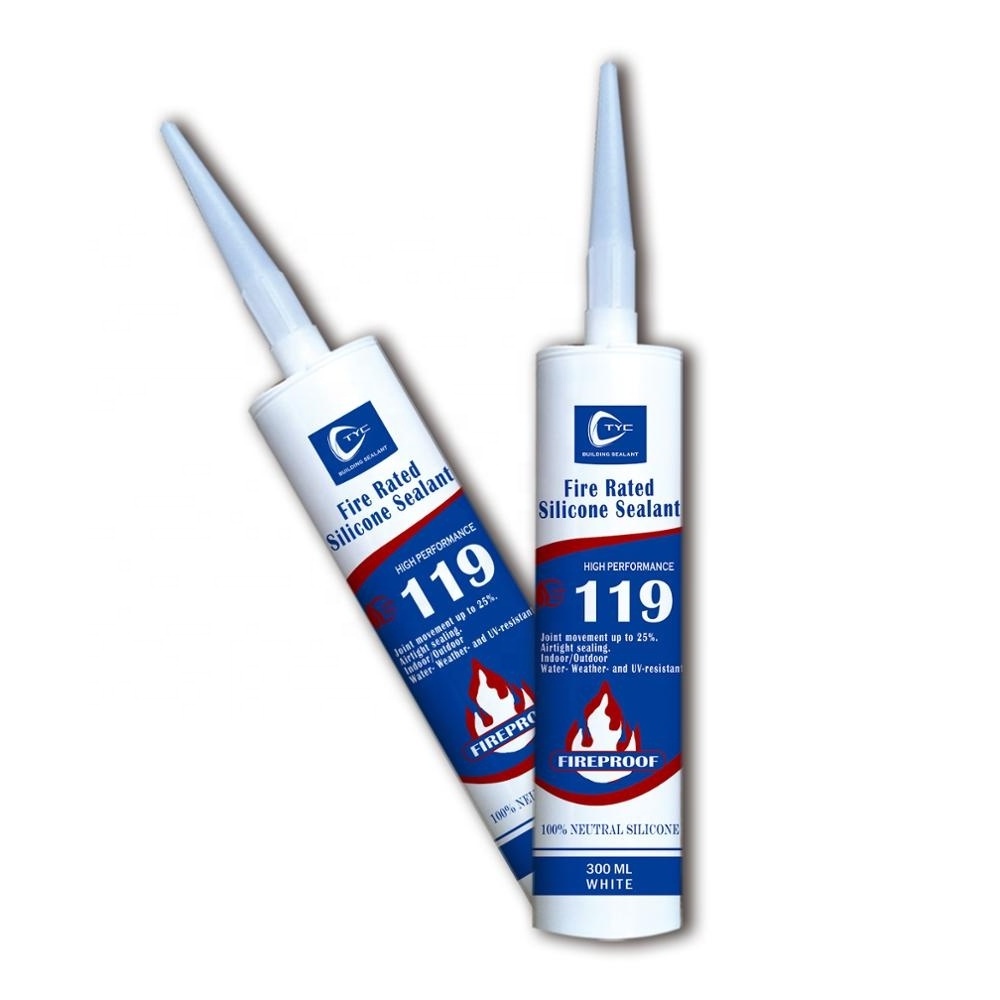 High Temp Silicone Sealant 100% RTV Silicone  Fireproof and Flame Retardant Sealant