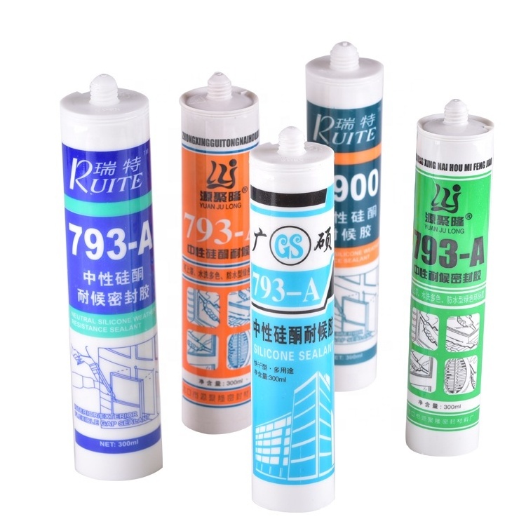 Transparent anti mildew anti fungus silicone sealant for bathroom