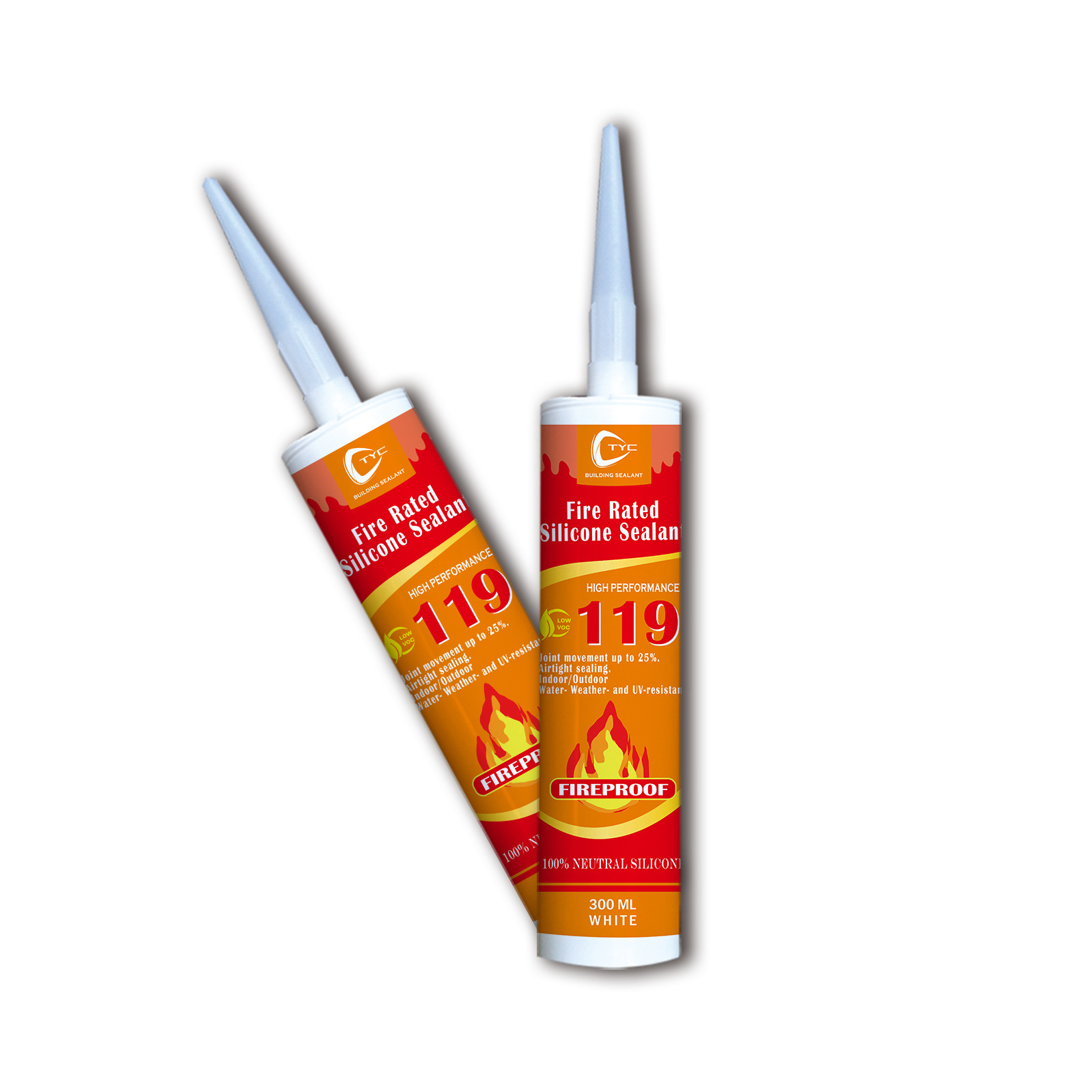 High Temp Silicone Sealant 100% RTV Silicone  Fireproof and Flame Retardant Sealant