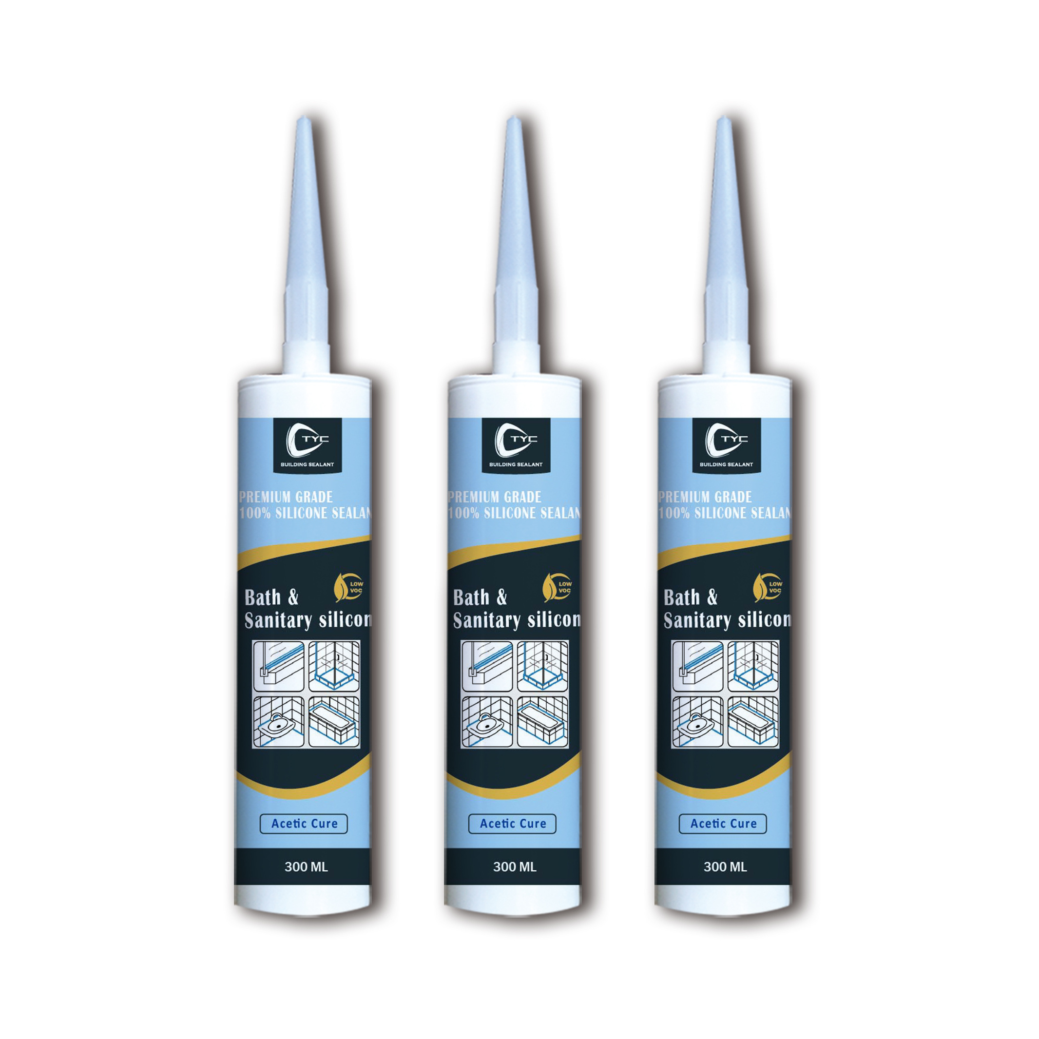 Mastic Acrylic caulking Paintable Silicone Sealant