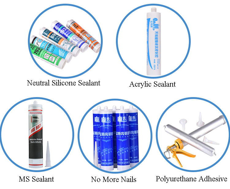 Transparent anti mildew anti fungus silicone sealant for bathroom