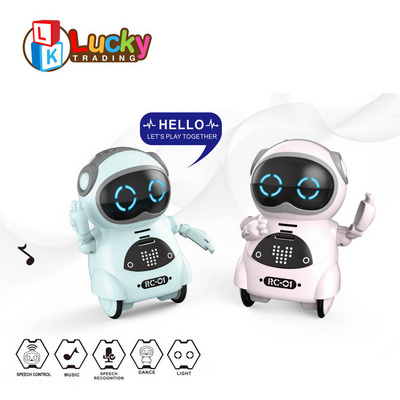 Hot Selling Intelligent Voice Control Mini Pocket Toy Talking Robot for Adults