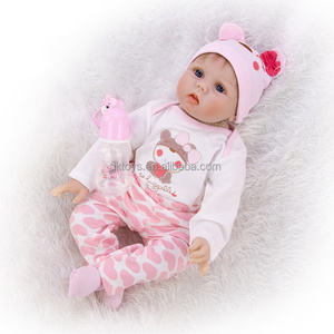 LK Toy Baby Doll Girl Munecas-Silicona-Real Reborn Dolls Biutiful The Silicone Baby Education Realistic Silicone Realistic Doll