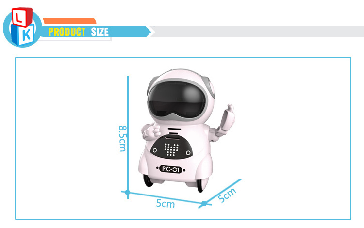 Hot Selling Intelligent Voice Control Mini Pocket Toy Talking Robot for Adults