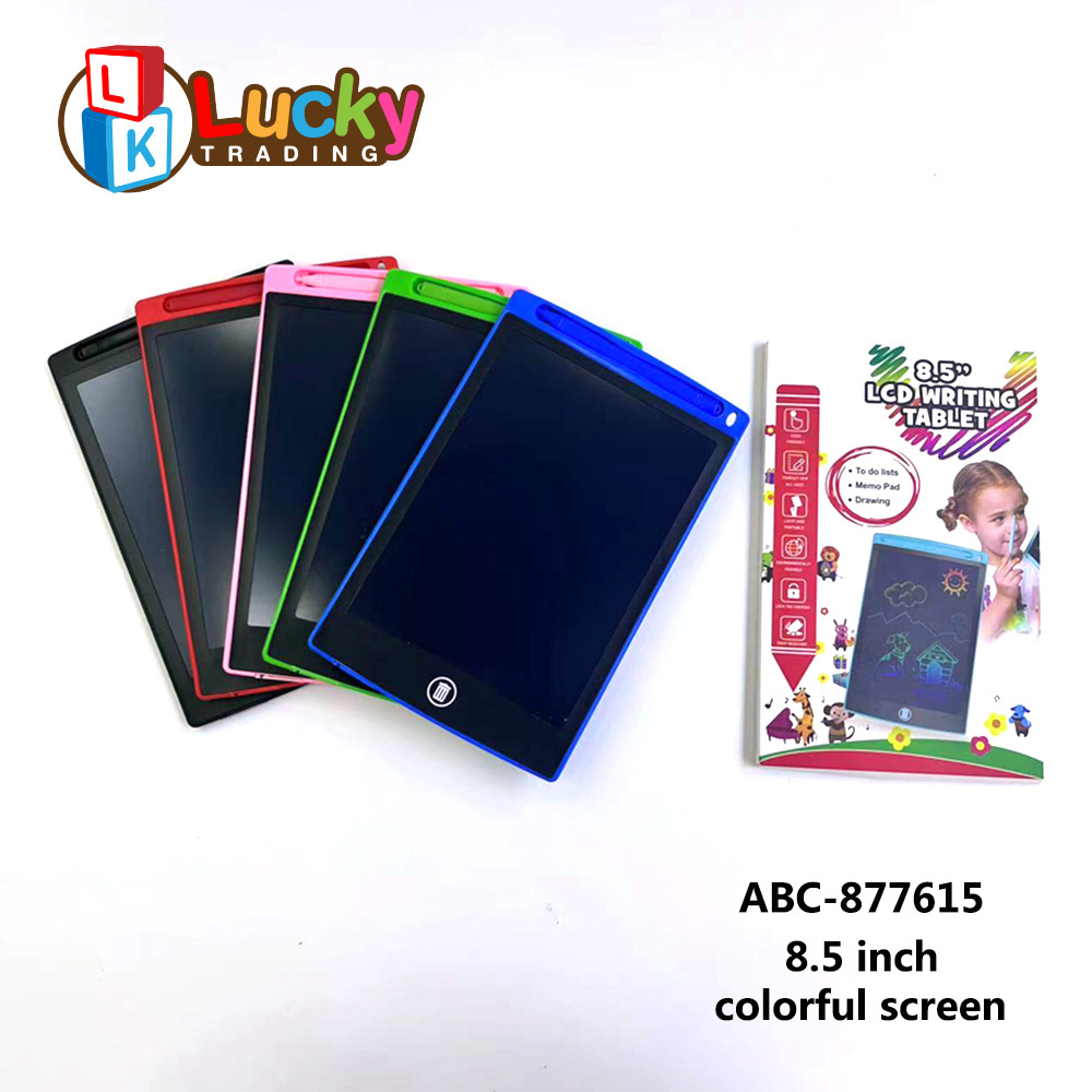 Colorful Toddler Doodle Board Memo Board Drawing Pads with Magnetic Pen LCD Drawing Tablet 8.5 Inch Writing Tablet for Kids