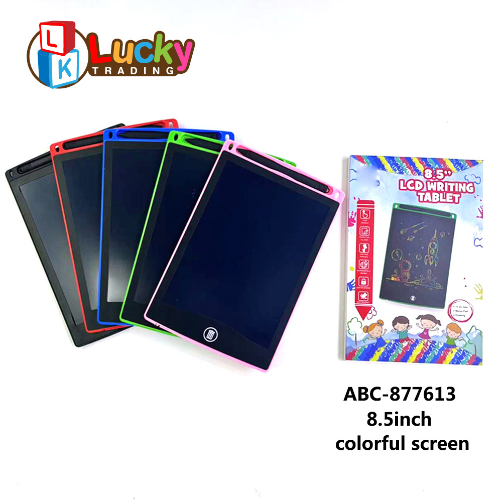 Colorful Toddler Doodle Board Memo Board Drawing Pads with Magnetic Pen LCD Drawing Tablet 8.5 Inch Writing Tablet for Kids