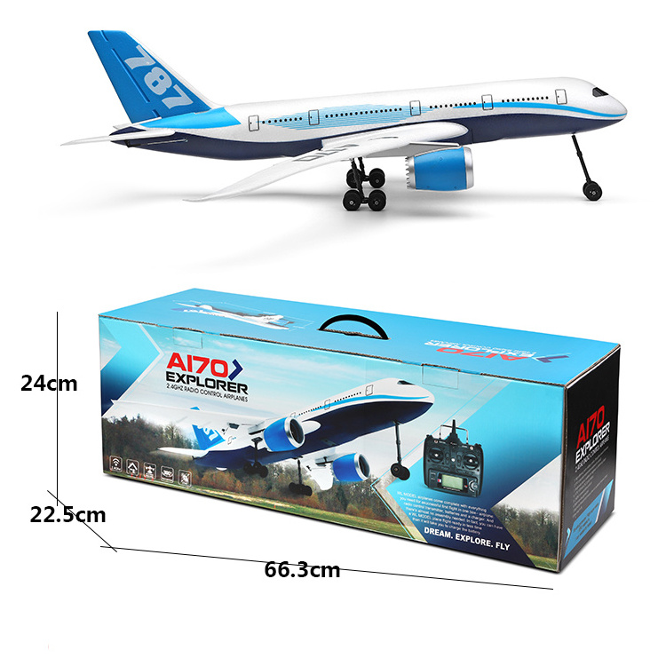 WLtoys 2.4G 6-Axis Gyro Remote Control Aircraft Fixed-Wing Plane RC Foam Glider Airplane for Adults or Kids