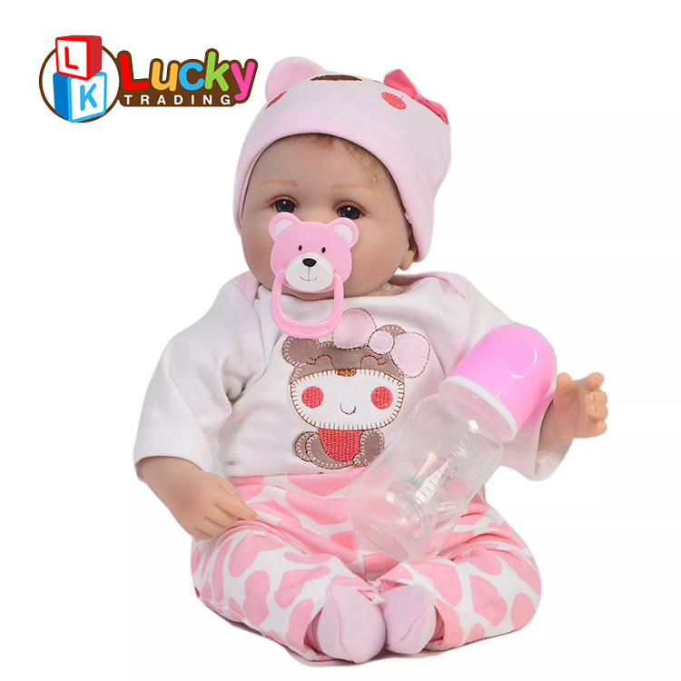 LK Toy Baby Doll Girl Munecas-Silicona-Real Reborn Dolls Biutiful The Silicone Baby Education Realistic Silicone Realistic Doll