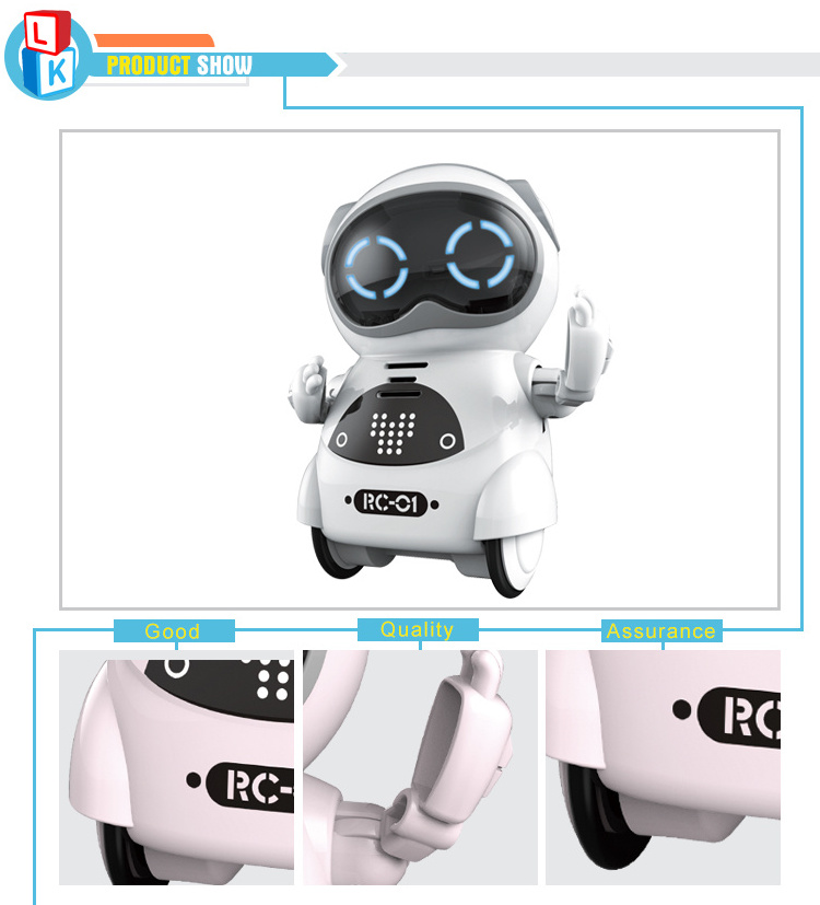 Hot Selling Intelligent Voice Control Mini Pocket Toy Talking Robot for Adults