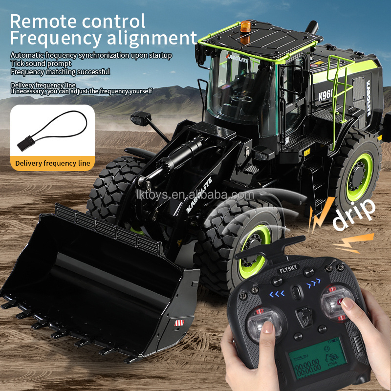 Kabolite K966 2.4G 1:16 Rc Hydraulic Truck Rc Loader Car Model 7500Mah Battery Huina Model RTR Model