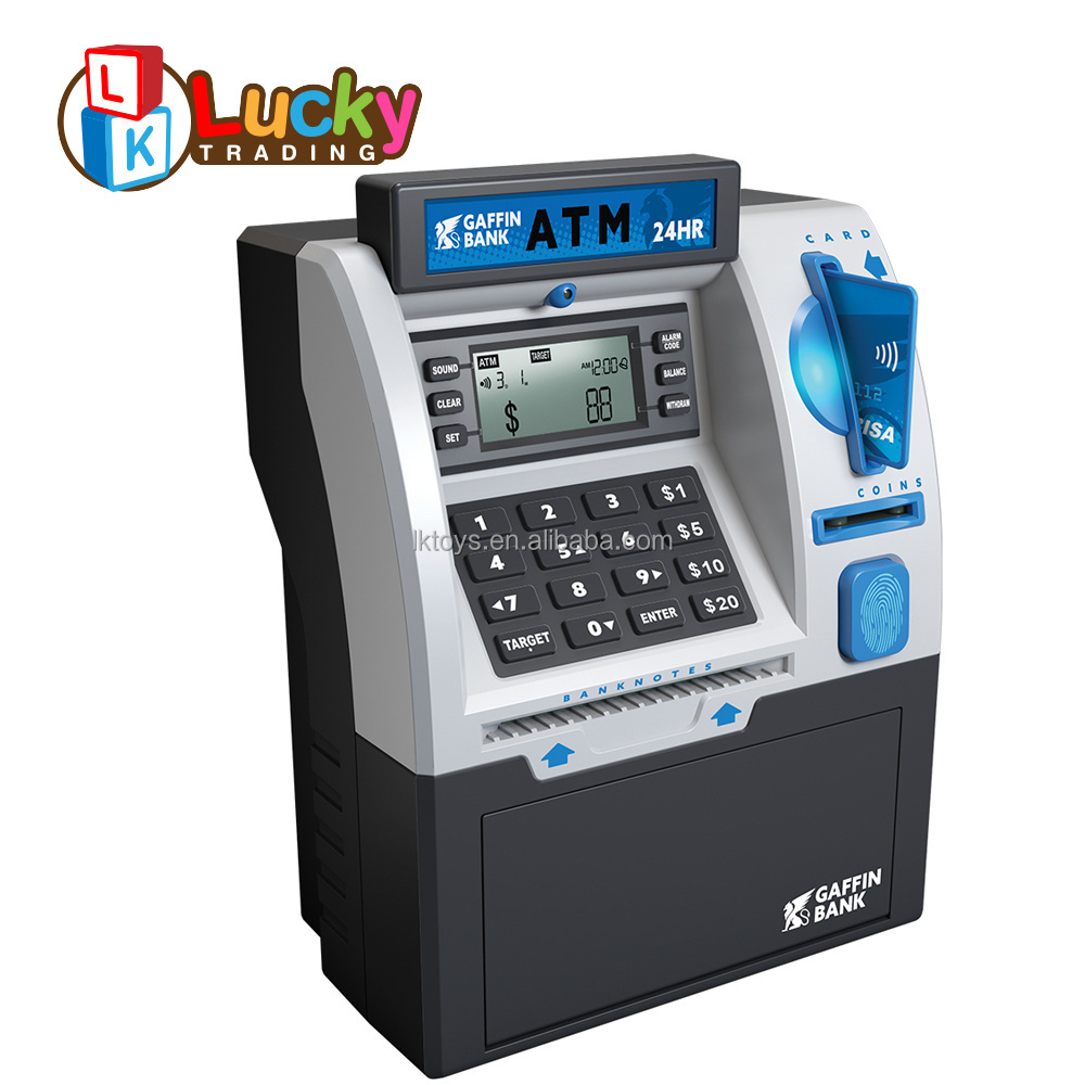 Electronic Savings Safe Machine Box Upgraded ATM Piggy Bank for Real Money for Kids