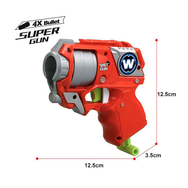 Kids Outdoor Toy Foam Blasters & Guns with 4-Dart Rotating Barrel Air Soft Bullet Gun and Toy Guns for Kids