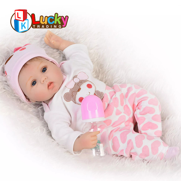 LK Toy Baby Doll Girl Munecas-Silicona-Real Reborn Dolls Biutiful The Silicone Baby Education Realistic Silicone Realistic Doll