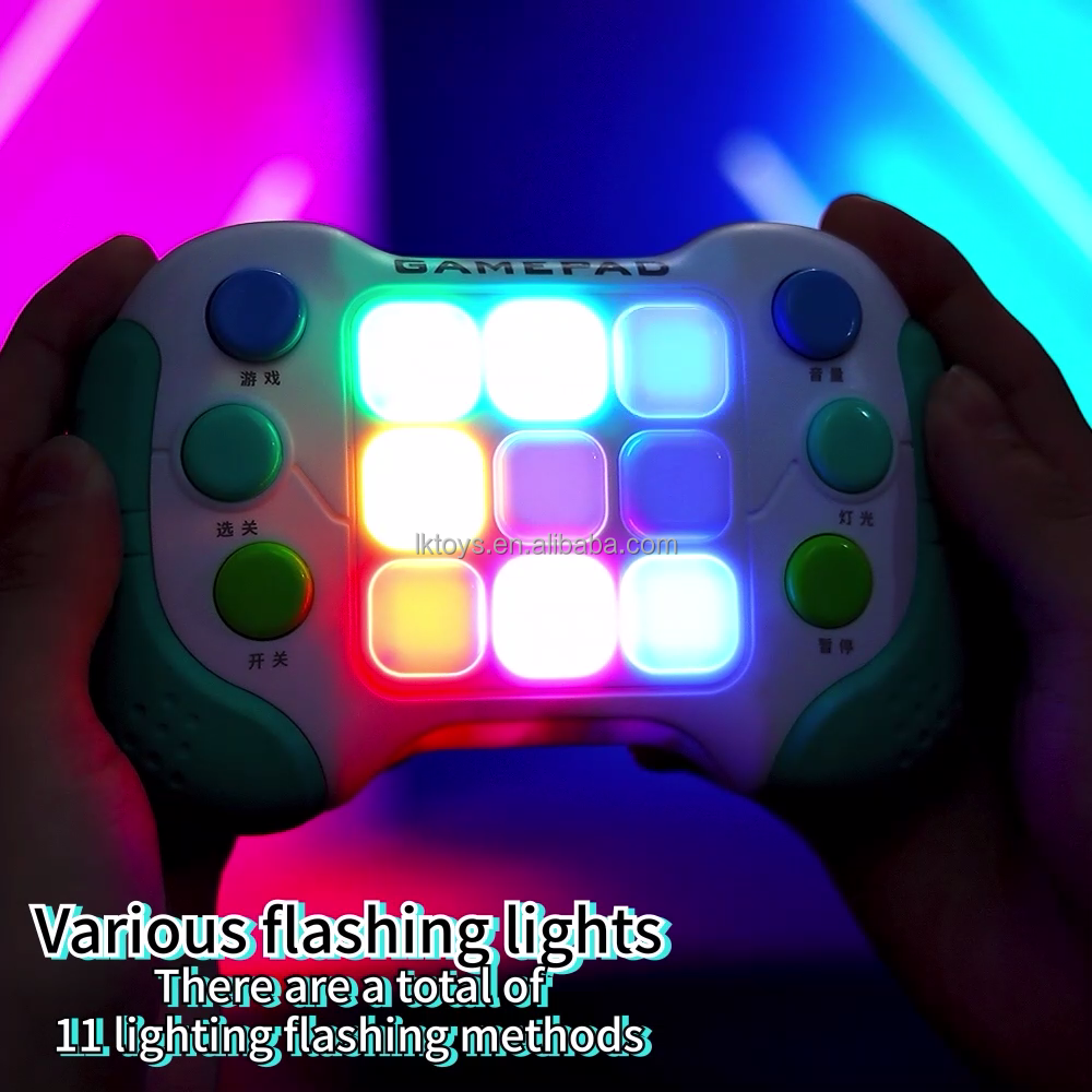 Lucky Toys Fast Push Bubble Game Quick Push Pop Light Up Game Handheld Pro Game Machine Toys for Kids