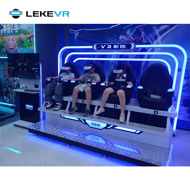 LEKE VR Theme Park 9D Egg Dinosaur Cinema Motion Chair Simulator 720 Degree Virtual Reality Equipment