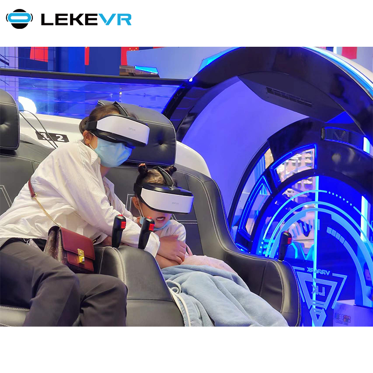 LEKE VR 9D Cinema Motion Egg Chair Theme Park Virtual Reality Simulator VR Dinosaur Gaming Machine